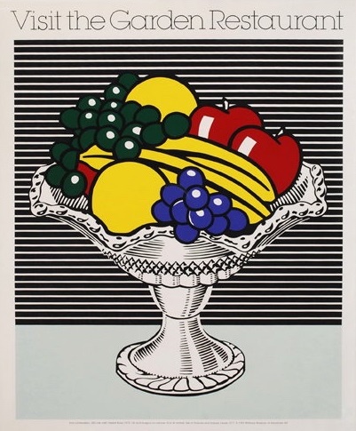 Roy Lichtenstein - Visit the garden restaurant Whitney Museum of American Art 1983 (BE Offices)
